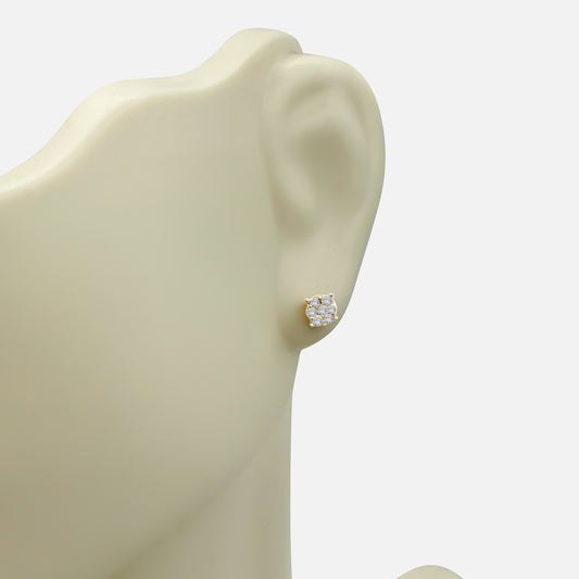 White Gold Single Diamond Studs with 0.20ct Total Weight